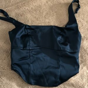Abercrombie and Fitch satin corset top